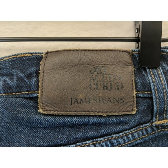 Dry Aged & Cured James Jeans Dark Wash TRAVIS THE STRAIGHT Button Fly Made in US - Picture 10 of 14